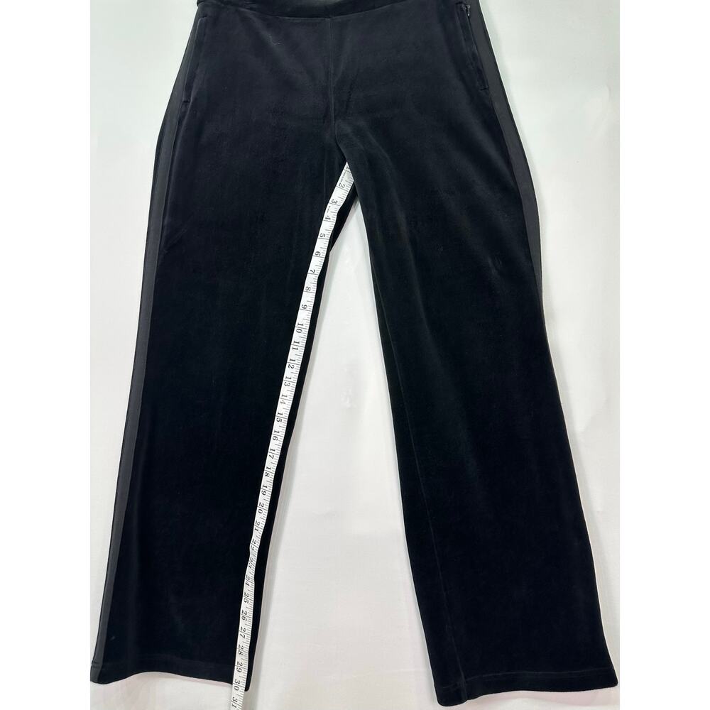 Lauren Active Ralph Lauren Black Velvet Active Track Pants Size Medium - Picture 8 of 11